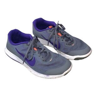 Nike Flex Experience Women’s RN 4 Grey Purple Athletic Trainers Shoes Sneakers